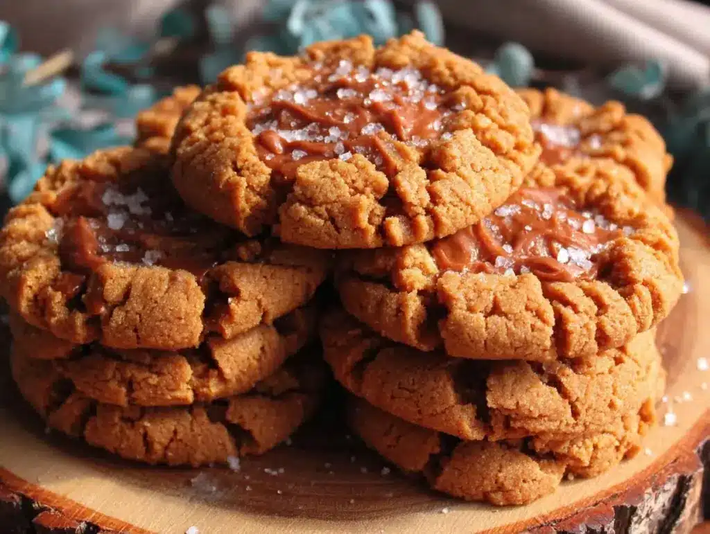 3-Zutat Erdnussbutter Kekse - featured image