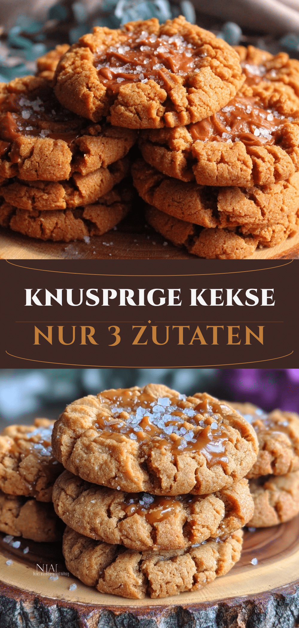 3-Zutat Erdnussbutter Kekse: Knusprig 5 3-Zutat Erdnussbutter Kekse recipe