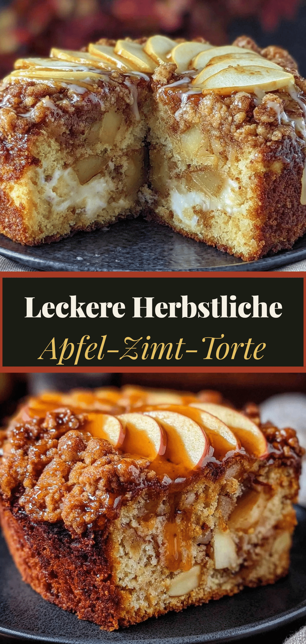 Apfel-Zimt-Torte: Coole Herbst-Torte in 30 Min 5 Apfel-Zimt-Torte recipe