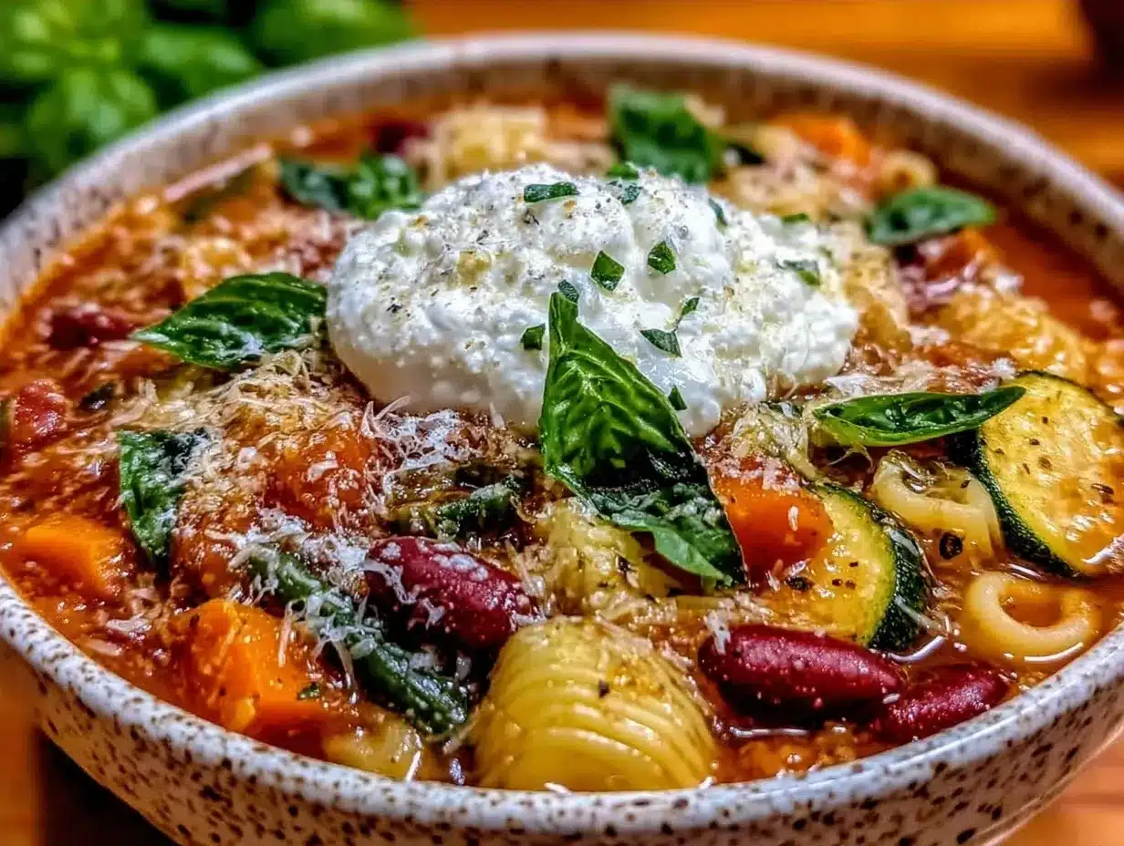 Cremige Minestrone: 30 Min., 1 Topf 4 cremige Minestrone preparation steps
