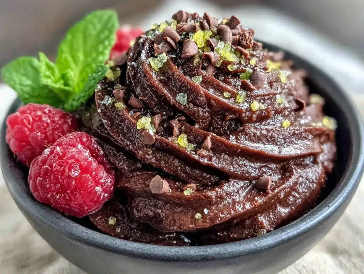 Cremige Vegane Schokoladen-Mousse: 5 Min. Perfekt! 4 cremige vegane Schokoladen-Mousse preparation steps