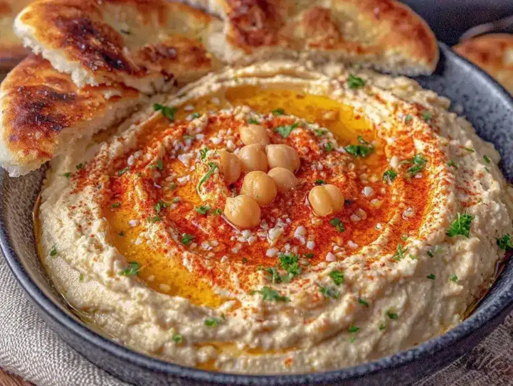 Cremiger Hummus mit Paprika - featured image