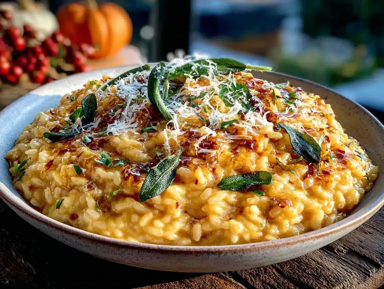 Cremiges Kürbis-Risotto in 30 Min: 1-Topf-Wunder für 5 Uhr 4 Cremiges Kürbis-Risotto preparation steps