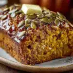 Erntedankfest Kürbisbrot mit Kernen - featured image