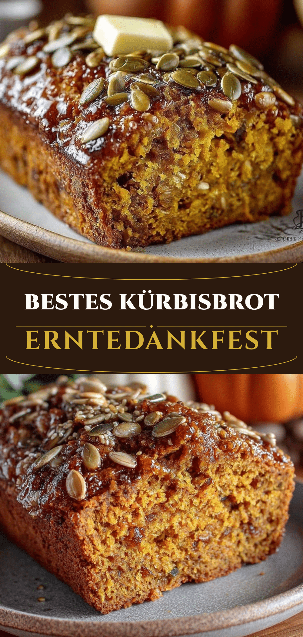 Erntedankfest Kürbisbrot mit Kernen: In 5 Min. fertig 5 Erntedankfest Kürbisbrot mit Kernen recipe