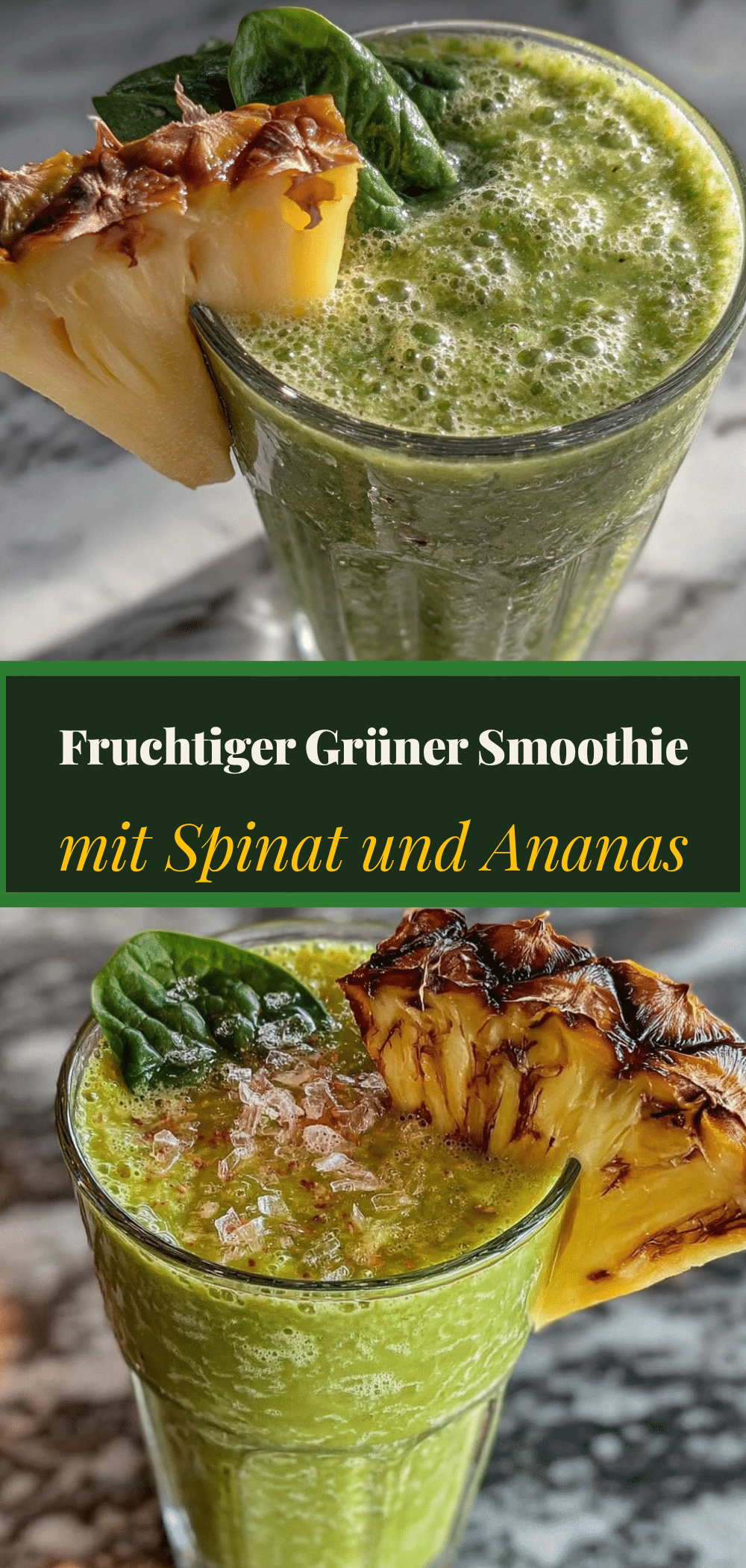 Gesunder grüner Smoothie: 5 Min. Rezept für spinat & ananas 5 gesunder grüner Smoothie recipe