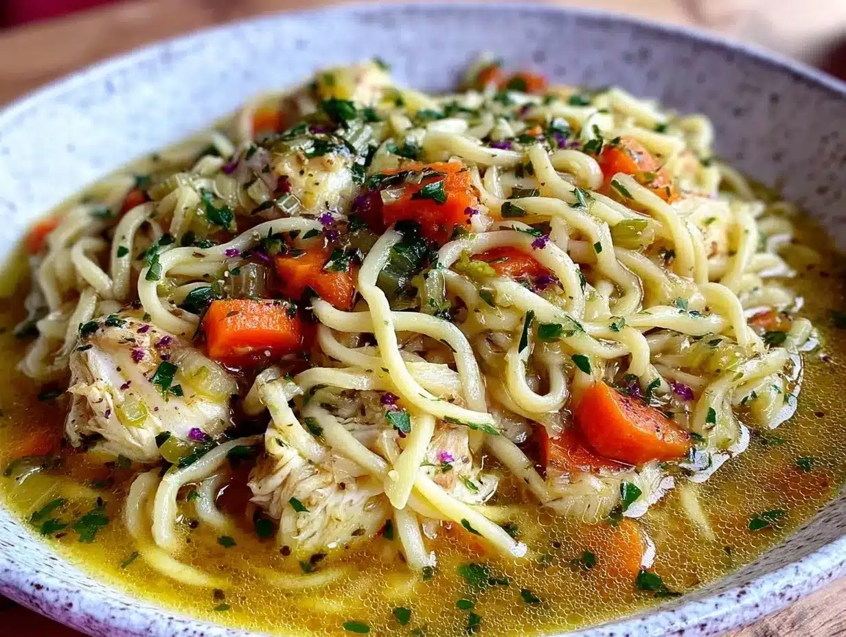 Hausgemachte Nudelsuppe in 20 Min: Easy & Wohltuend 4 hausgemachte Nudelsuppe in 20 Min preparation steps