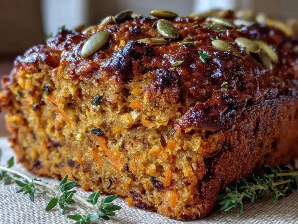herzhafte Kürbisbrot mit Kürbiskernen - featured image