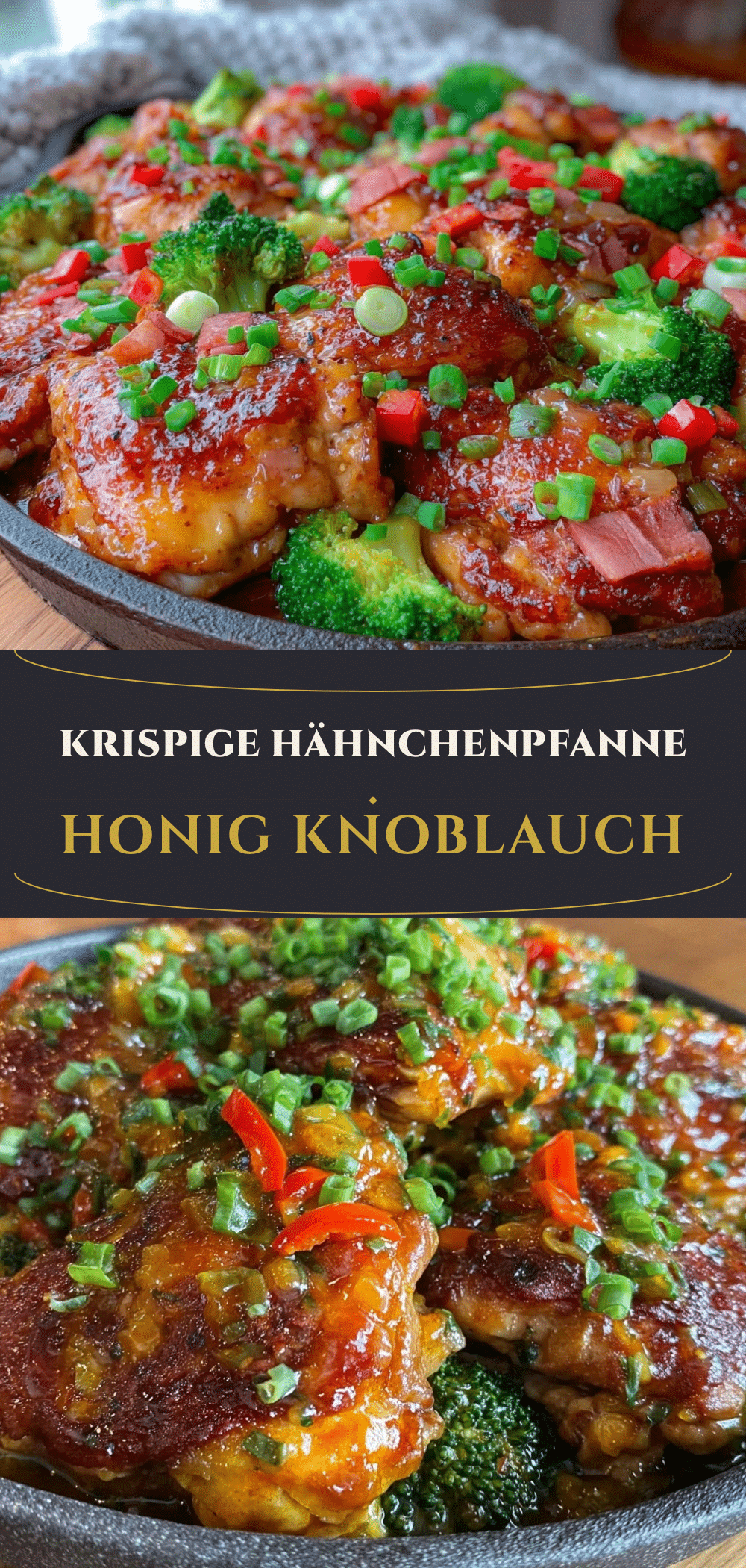 Honig Knoblauch Hähnchenpfanne: Super schnell & einfach 5 Honig Knoblauch Hähnchenpfanne recipe