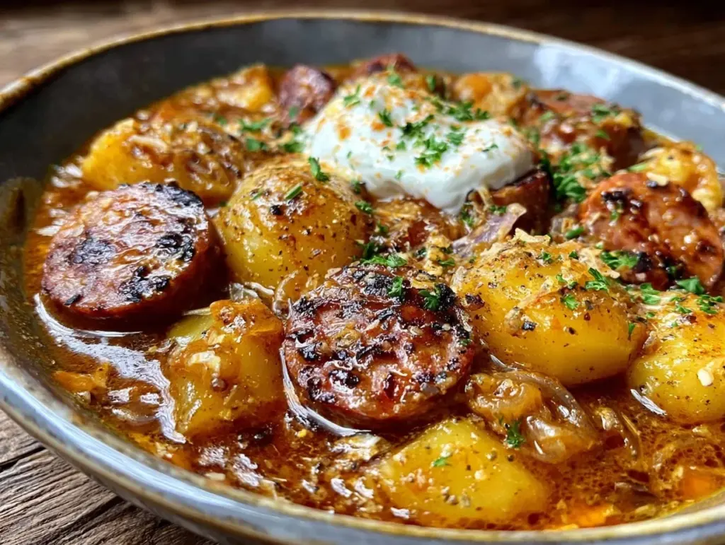 Kartoffeleintopf mit Würstchen - featured image