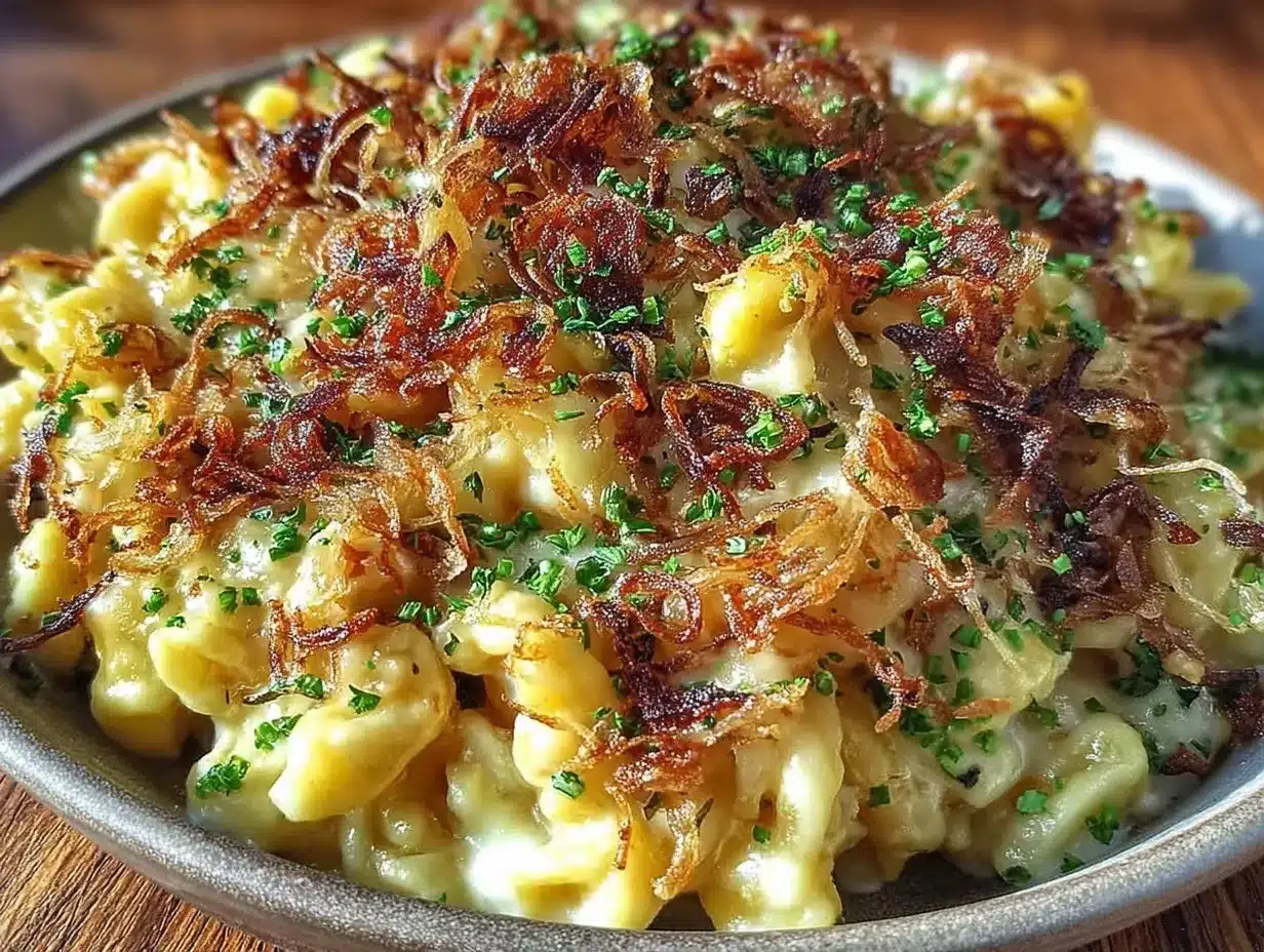 Käsespätzle mit Röstzwiebeln in 30 Min: Das perfekte 5pm-Abendessen 4 Käsespätzle mit Röstzwiebeln in 30 Min preparation steps