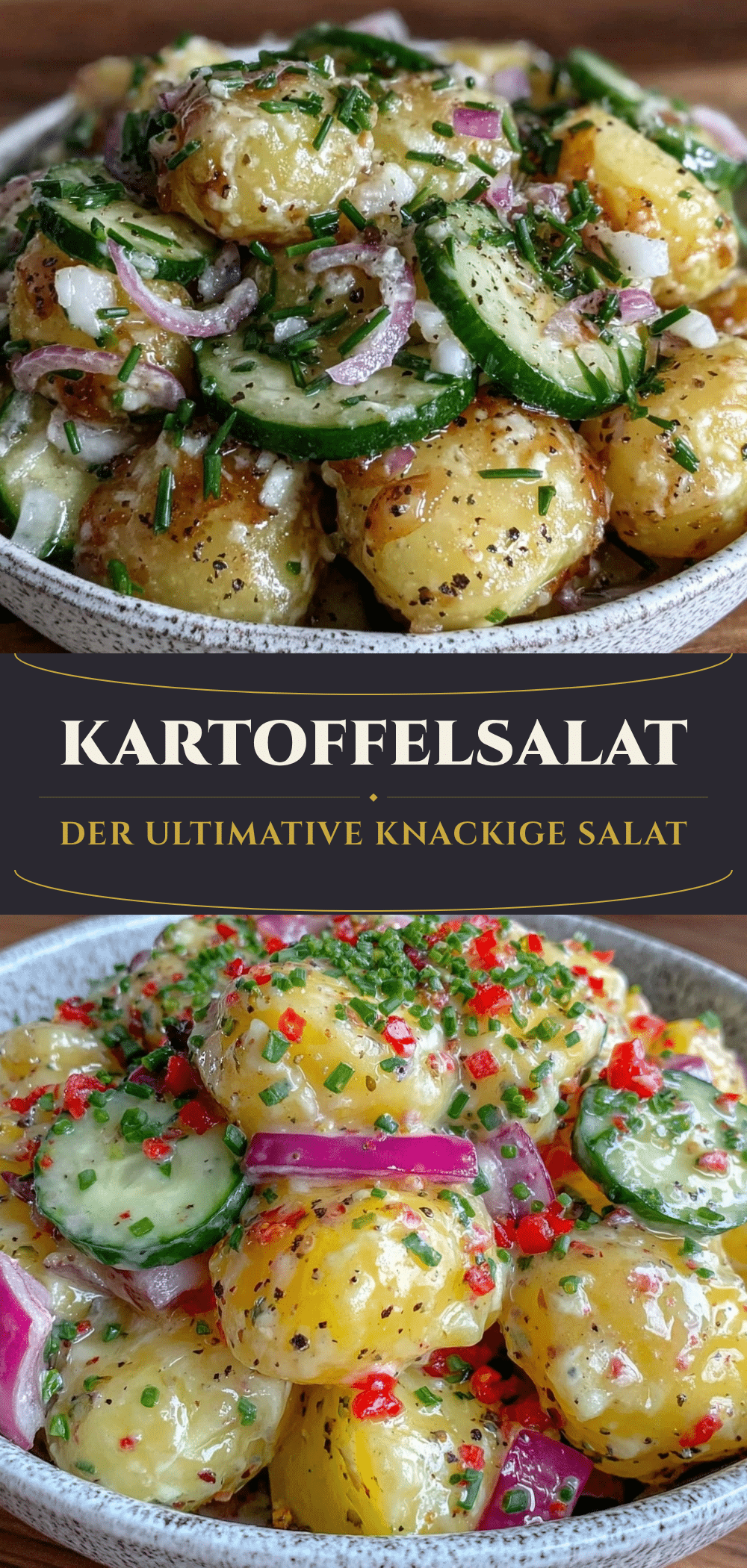 Knackiger Kartoffelsalat: 20 Min. für die 5pm-Retter 5 knackiger Kartoffelsalat mit Gurken recipe