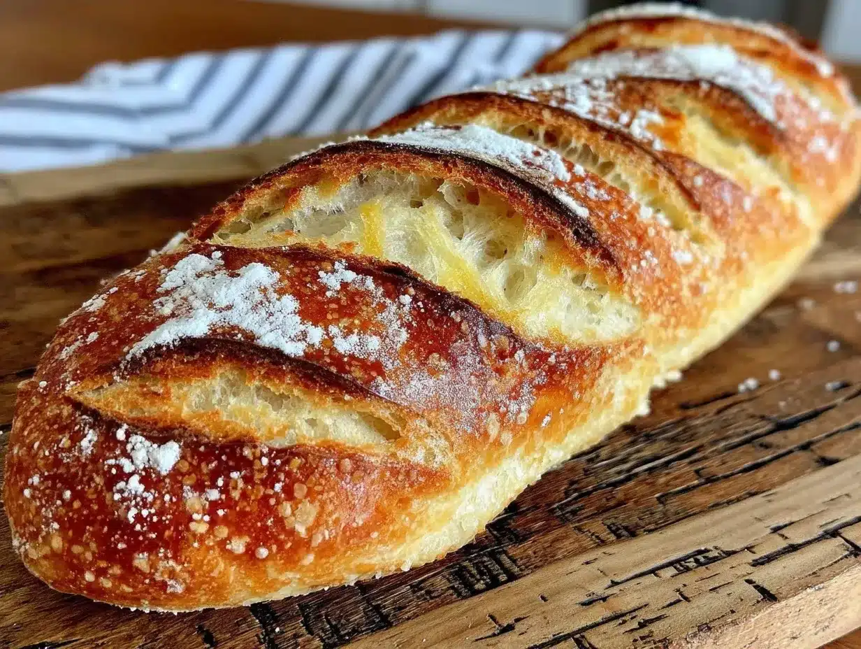 Knuspriges Baguette: Das 5-Uhr-Rettungsessen 4 Knuspriges Baguette preparation steps