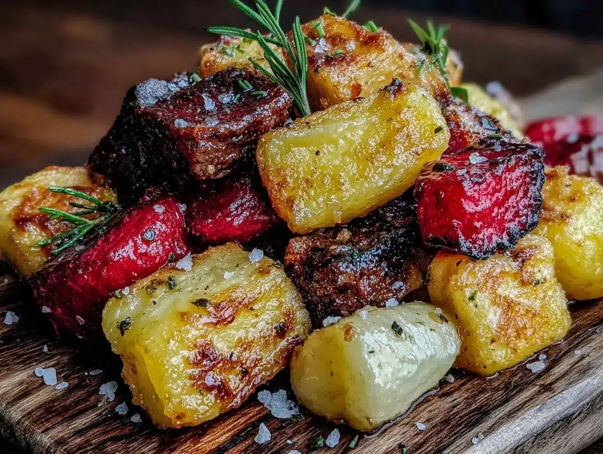 Knuspriges Ofen-Wurzelgemüse: Perfekte Erntedank-Beilage in 40 Min 4 knuspriges Ofen-Wurzelgemüse preparation steps