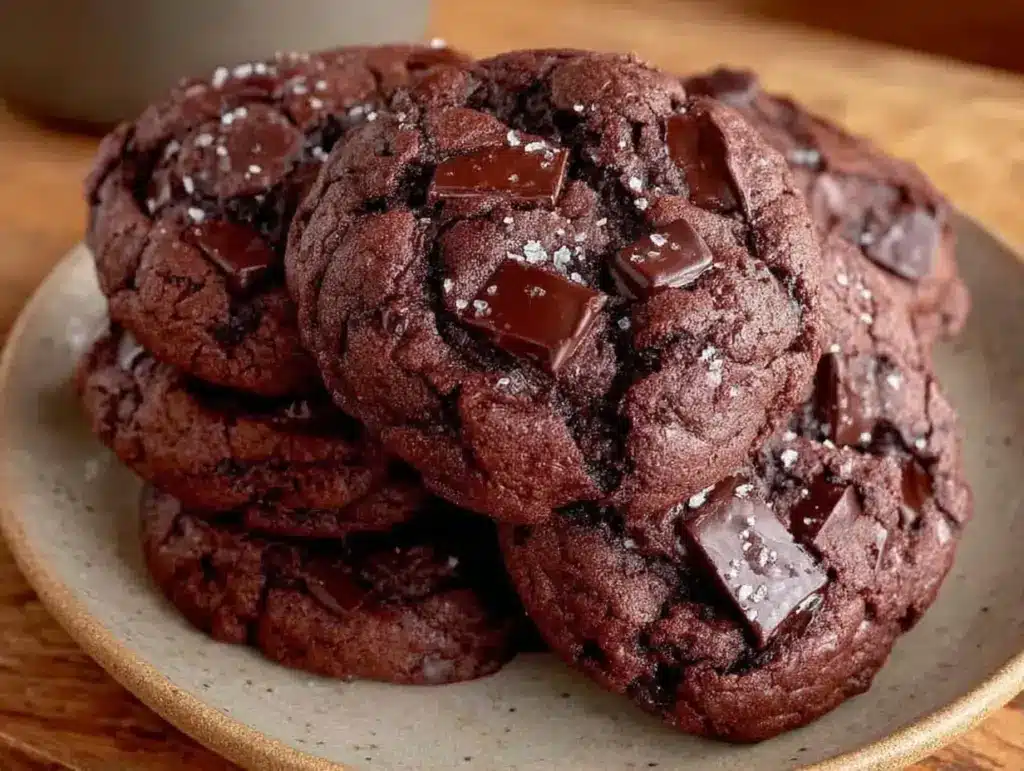 krosse Schoko-Cookies mit brauner Butter - featured image