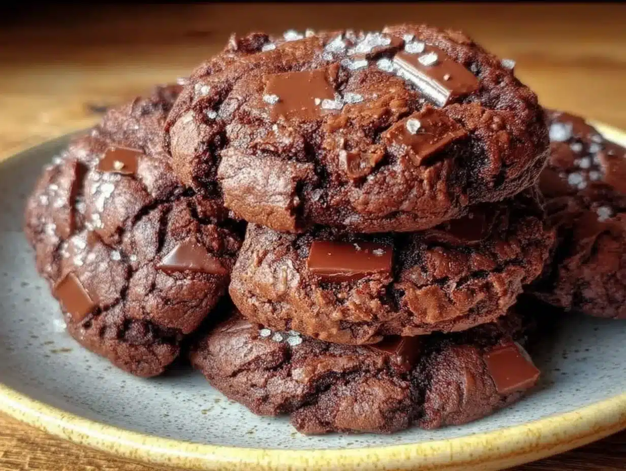 Krosse Schoko-Cookies: Super Easy 5pm Dinner 4 krosse Schoko-Cookies mit brauner Butter preparation steps