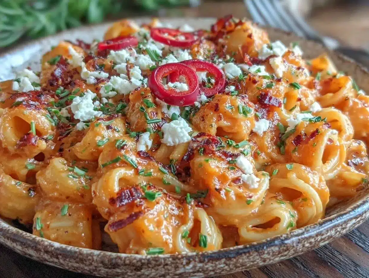 Kürbis-Feta-Pasta: Die schnelle 20-Minuten-Chili-One-Pot-Lösung 4 Kürbis-Feta-Pasta preparation steps