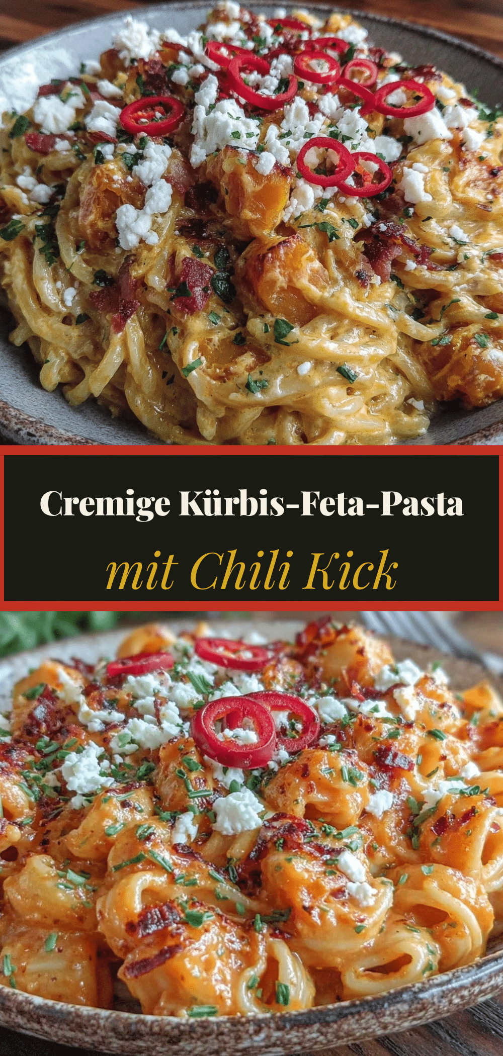 Kürbis-Feta-Pasta: Die schnelle 20-Minuten-Chili-One-Pot-Lösung 5 Kürbis-Feta-Pasta recipe