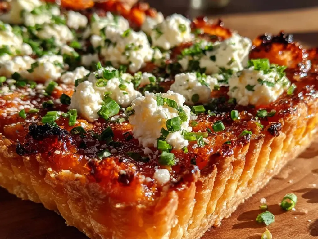 Kürbis-Flammkuchen mit Ziegenkäse - featured image