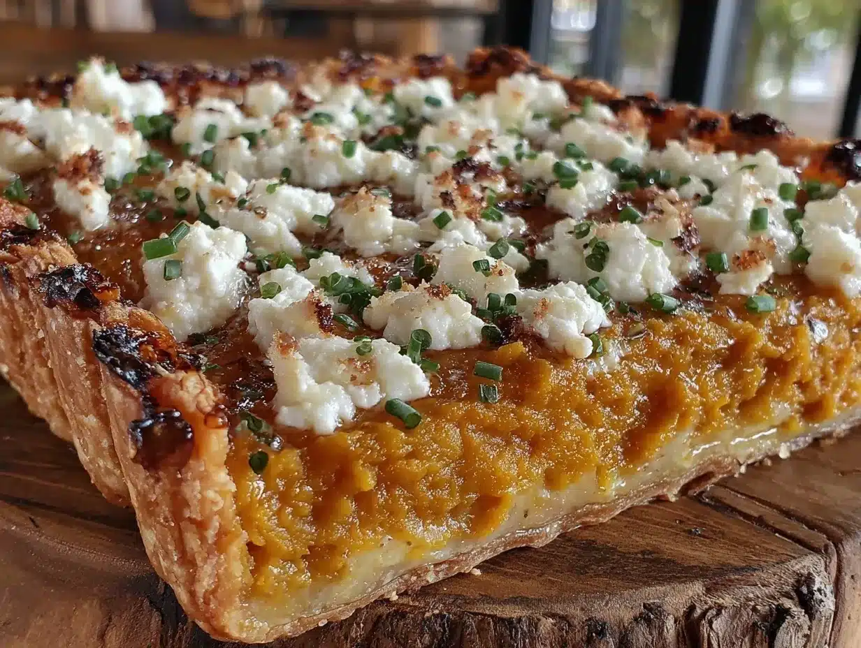 Kürbis-Flammkuchen: Das 5pm-Rettungsgericht 4 Kürbis-Flammkuchen mit Ziegenkäse preparation steps