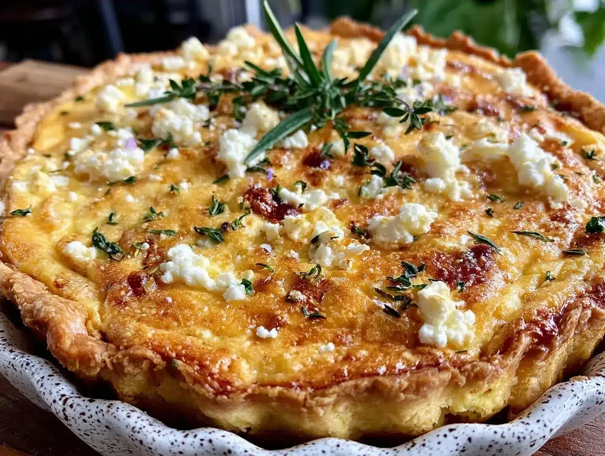 Kürbis-Quiche mit Feta: Easy 30 Min Abendessen 4 Kürbis-Quiche mit Feta preparation steps
