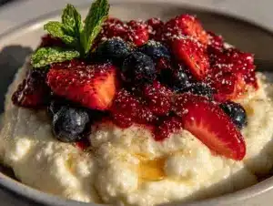 leichte Quarkspeise mit frischen Früchten in 10 Min - featured image