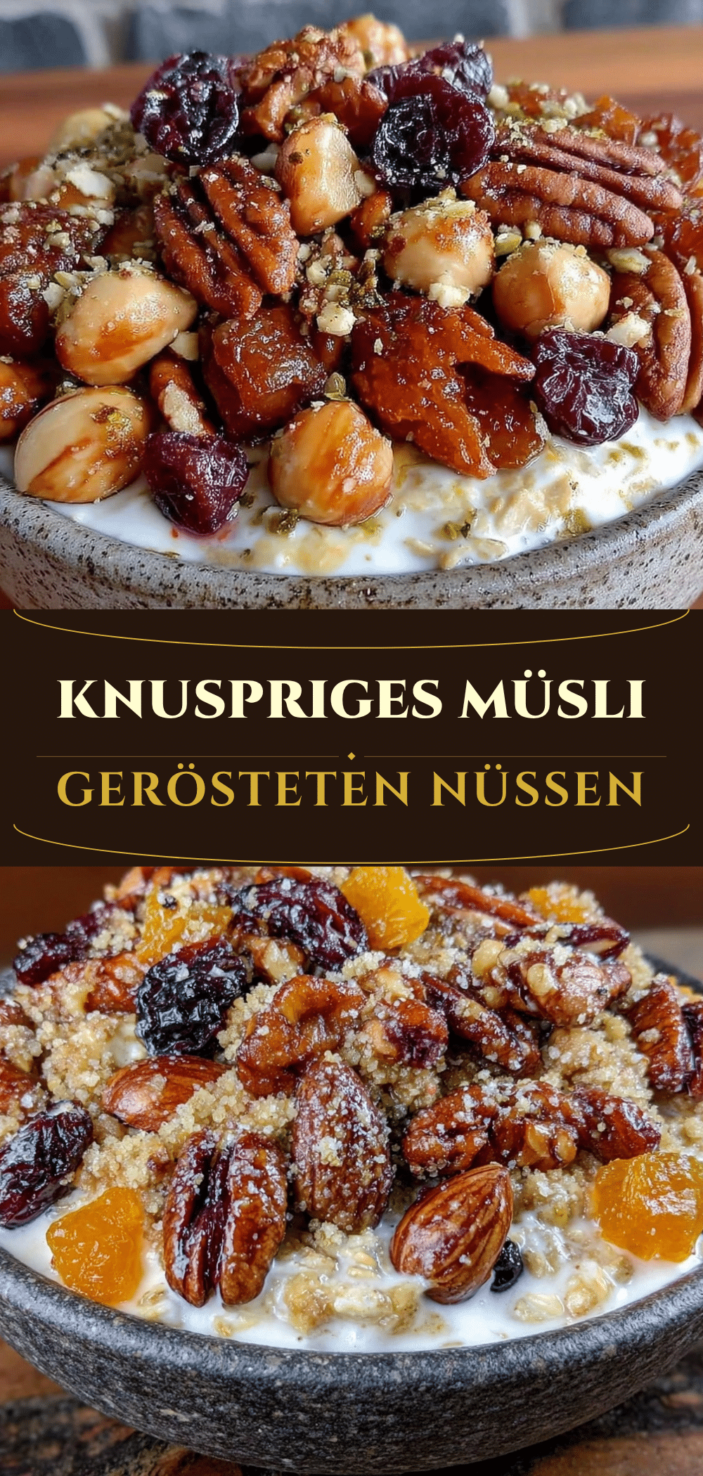 Müsli mit gerösteten Nüssen: 10 Min Frühstück 5 Müsli mit gerösteten Nüssen recipe