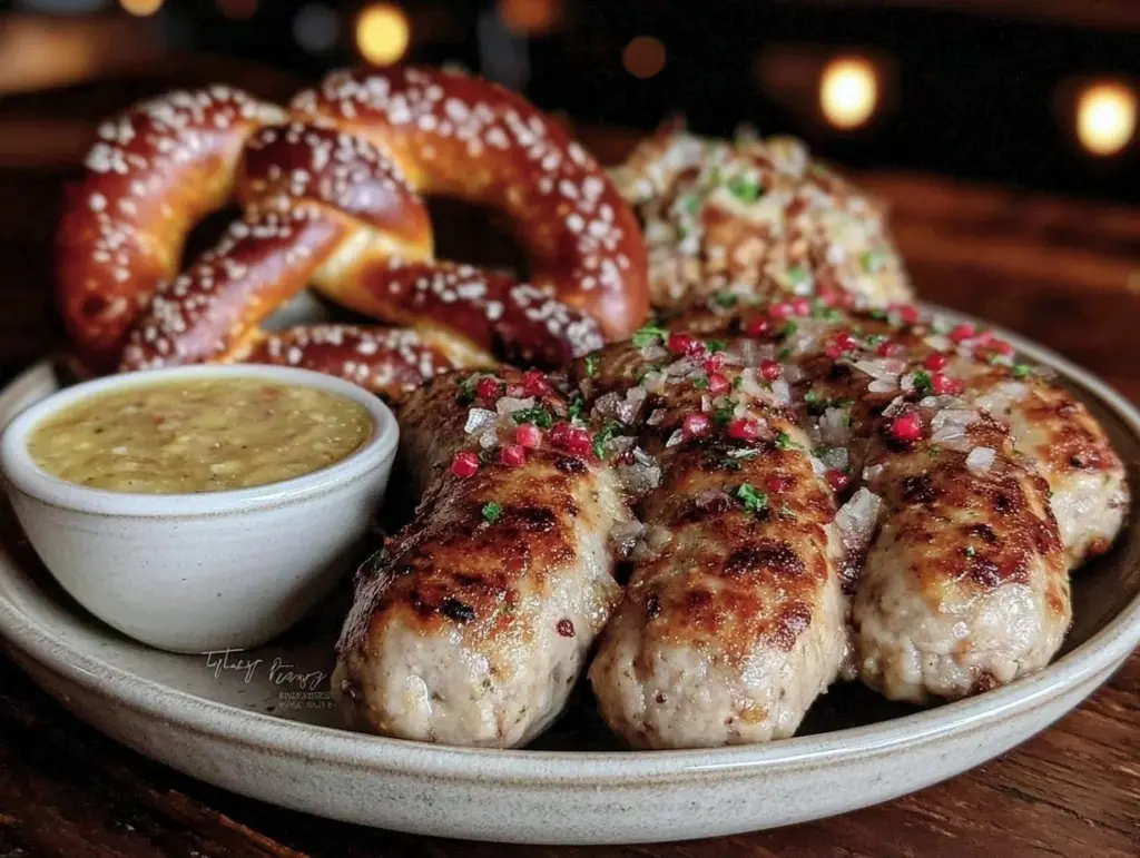 Oktoberfest Weißwurst mit süßem Senf - featured image