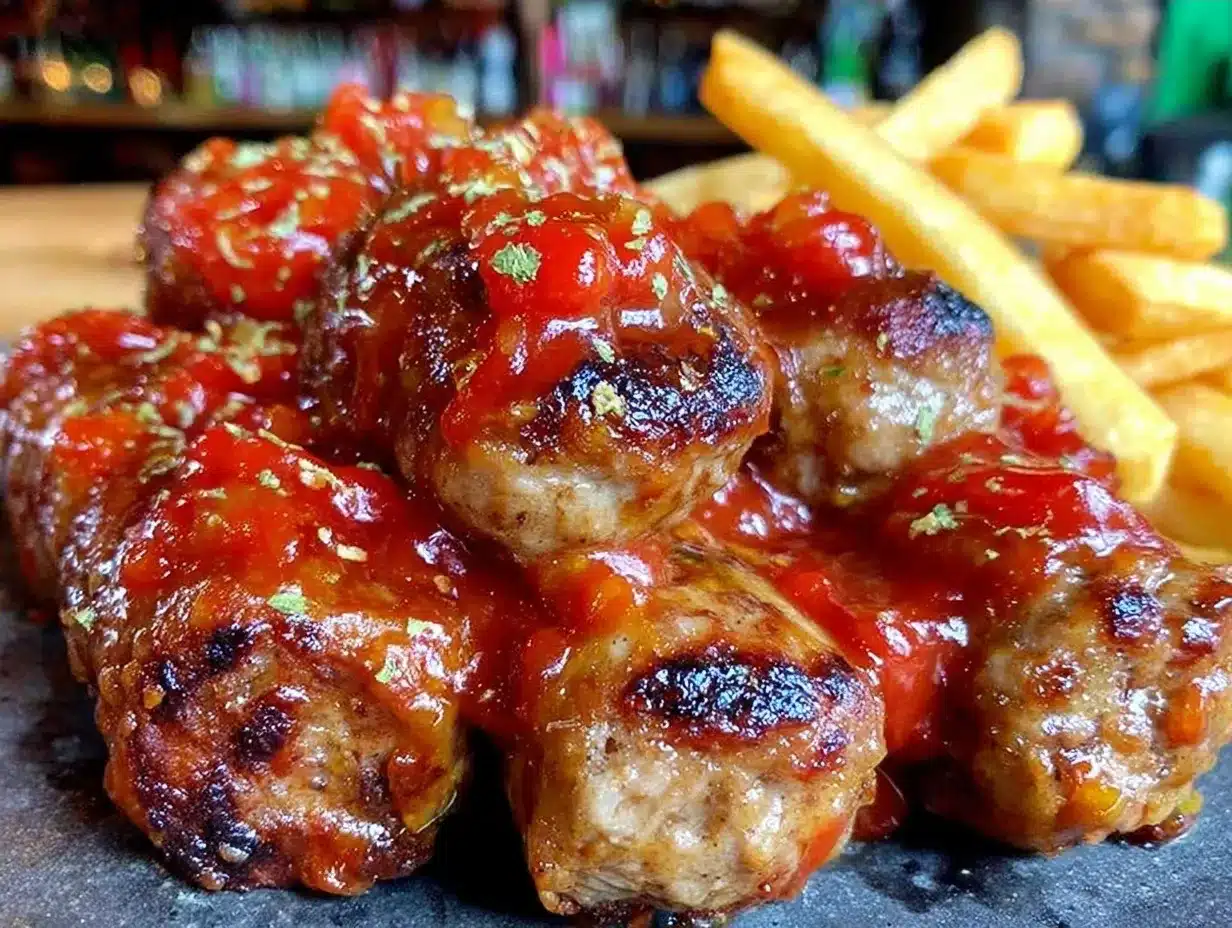Original Berliner Currywurst: Perfekt in 20 Min 3 Original Berliner Currywurst preparation steps
