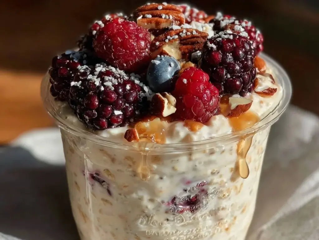 Overnight Oats mit Beeren - featured image
