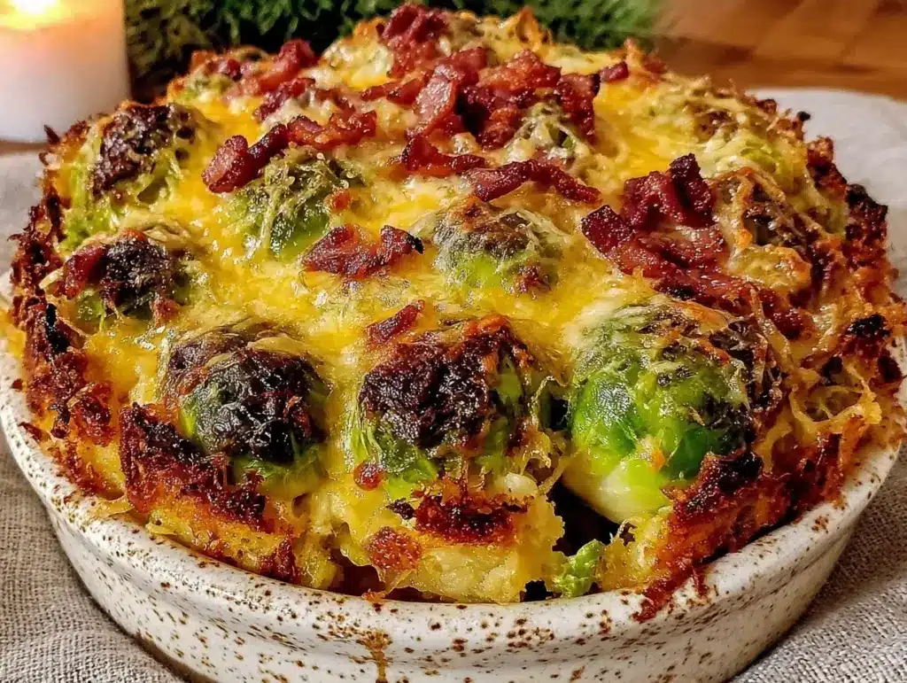 Rosenkohl-Auflauf mit Speck - featured image