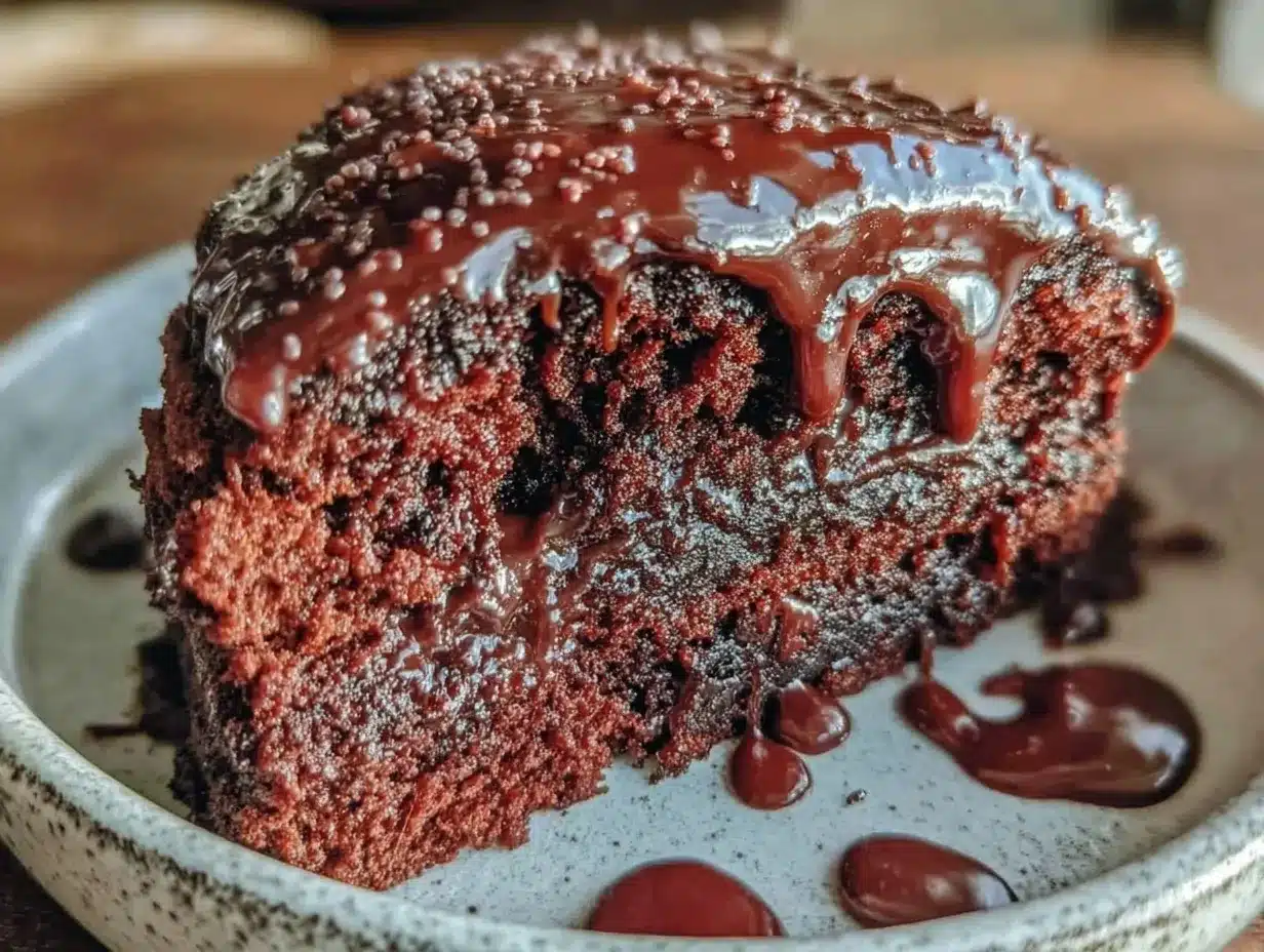 Saftiger Schokoladenkuchen: Der beste 30-Minuten-Eilmelder 4 Saftiger Schokoladenkuchen preparation steps