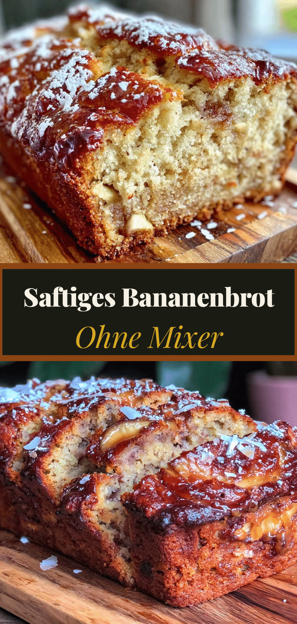 Saftiges Bananenbrot: 30 Min. ohne Mixer 5 Saftiges Bananenbrot ohne Mixer recipe