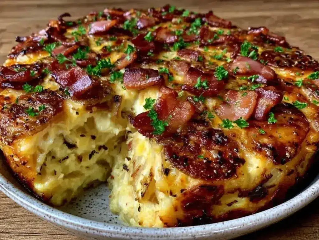 Sauerkrautauflauf mit Speck - featured image