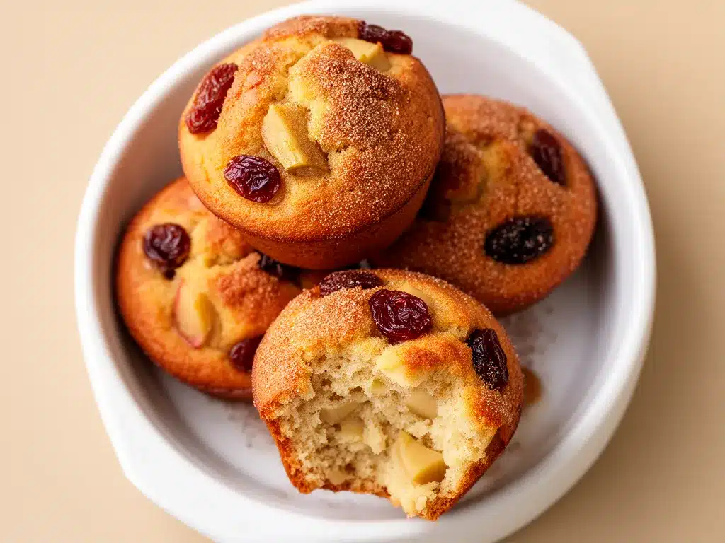 Bratapfel-Muffins mit Zimt & Rosinen: 5 Leckere Herbstrezepte 4 Bratapfel-Muffins mit Zimt und Rosinen preparation steps