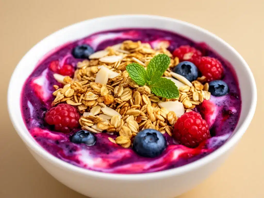 cremige Beeren Smoothie Bowl - featured image