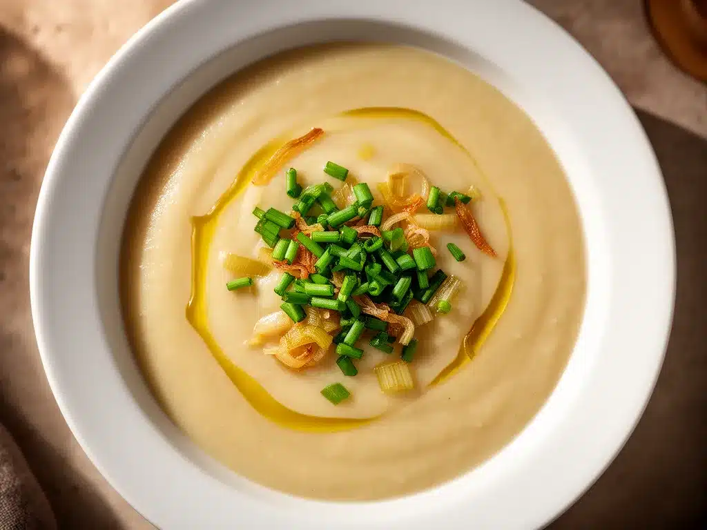 Cremige Kartoffel-Lauch-Suppe: 10 Min. Leckere Herbstessen 4 Cremige Kartoffel-Lauch-Suppe preparation steps