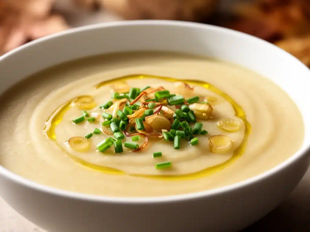 Cremige Kartoffel-Lauch-Suppe - featured image