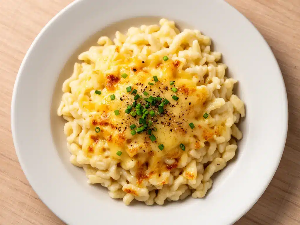 Cremige Käsespätzle: Der beste Schwäbische Komfortessen 4 cremige Käsespätzle preparation steps