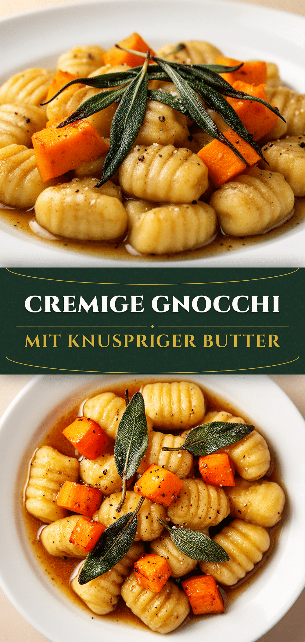 Cremige Kürbis-Gnocchi mit brauner Butter in 20 Min 5 Cremige Kürbis-Gnocchi mit brauner Butter recipe