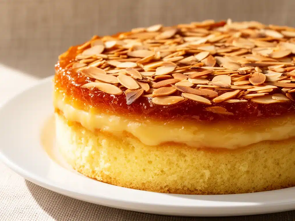 cremiger Bienenstich mit Mandeln - featured image