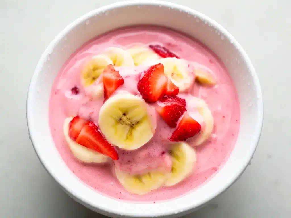 Cremiger Erdbeer-Bananen-Smoothie: 3 Min. Energie 4 cremiger Erdbeer-Bananen-Smoothie preparation steps
