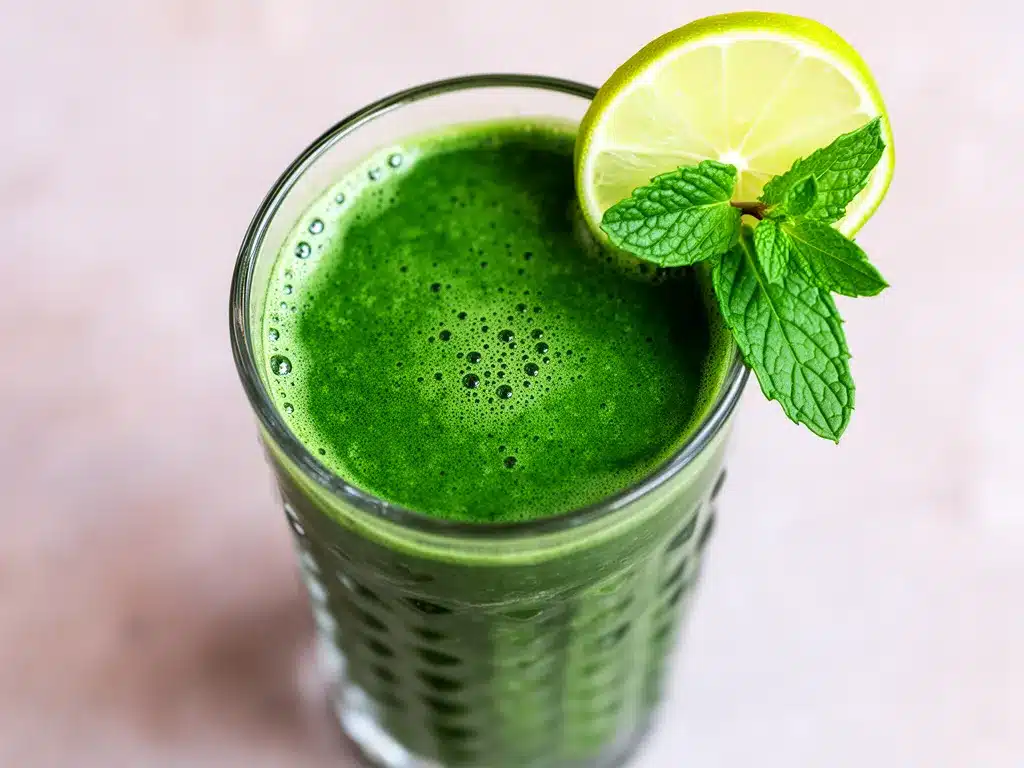 Cremiger Grüner Detox-Smoothie: 5 Min. Rezept 4 cremiger grüner Detox-Smoothie preparation steps