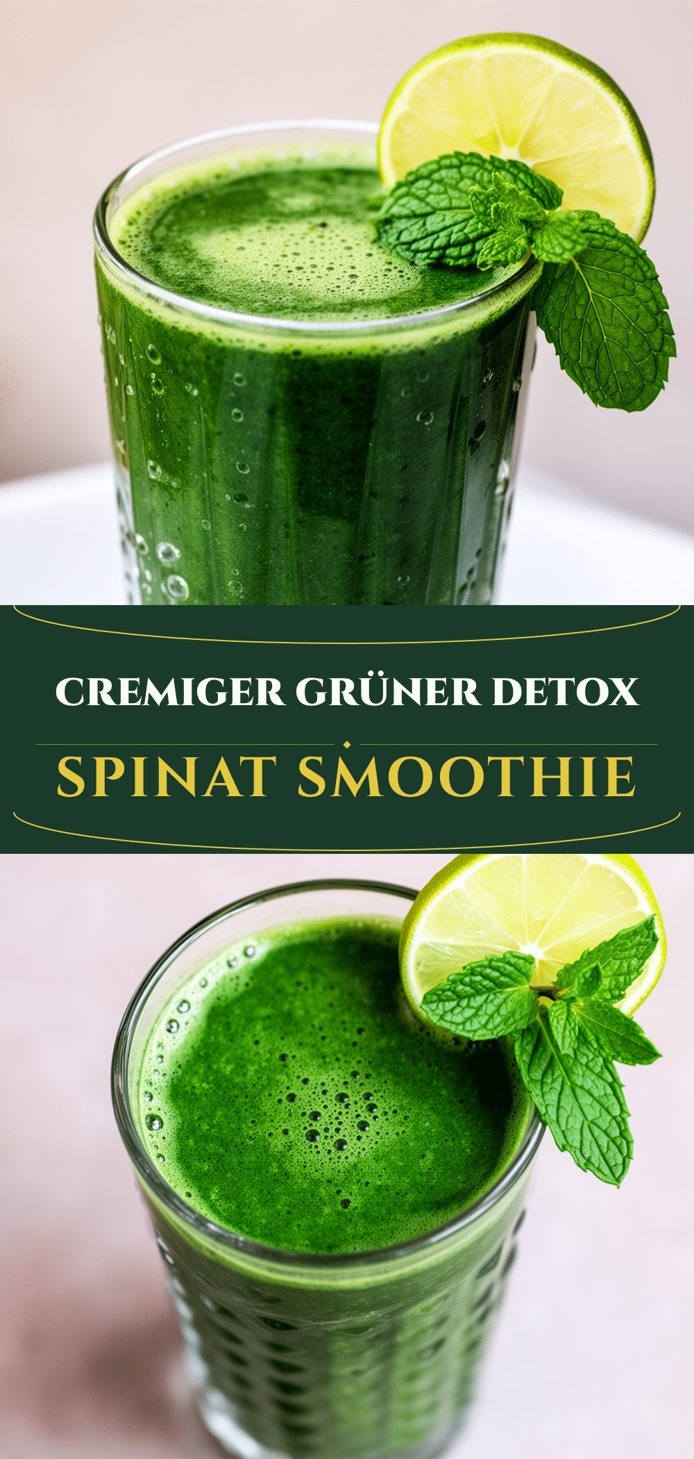 Cremiger Grüner Detox-Smoothie: 5 Min. Rezept 5 cremiger grüner Detox-Smoothie recipe