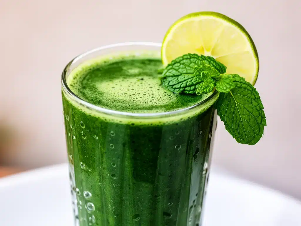 cremiger grüner Detox-Smoothie - featured image