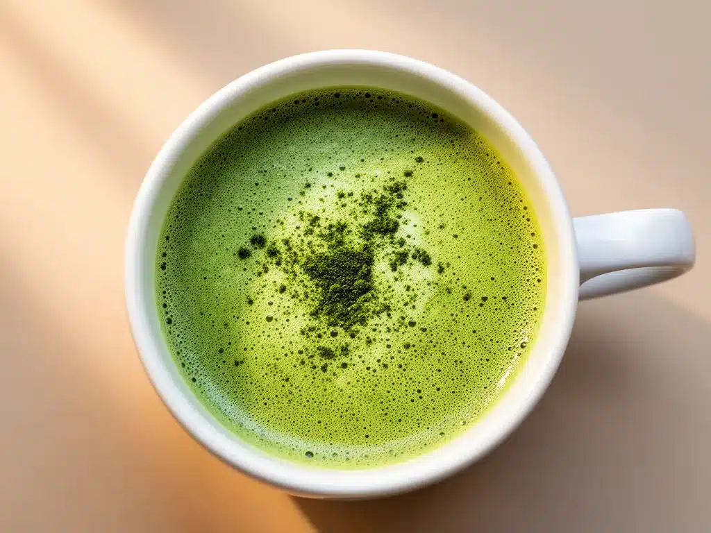 Cremiger Matcha Latte: 5 Min. Perfekt für Morgen-Glow 4 Cremiger Matcha Latte preparation steps