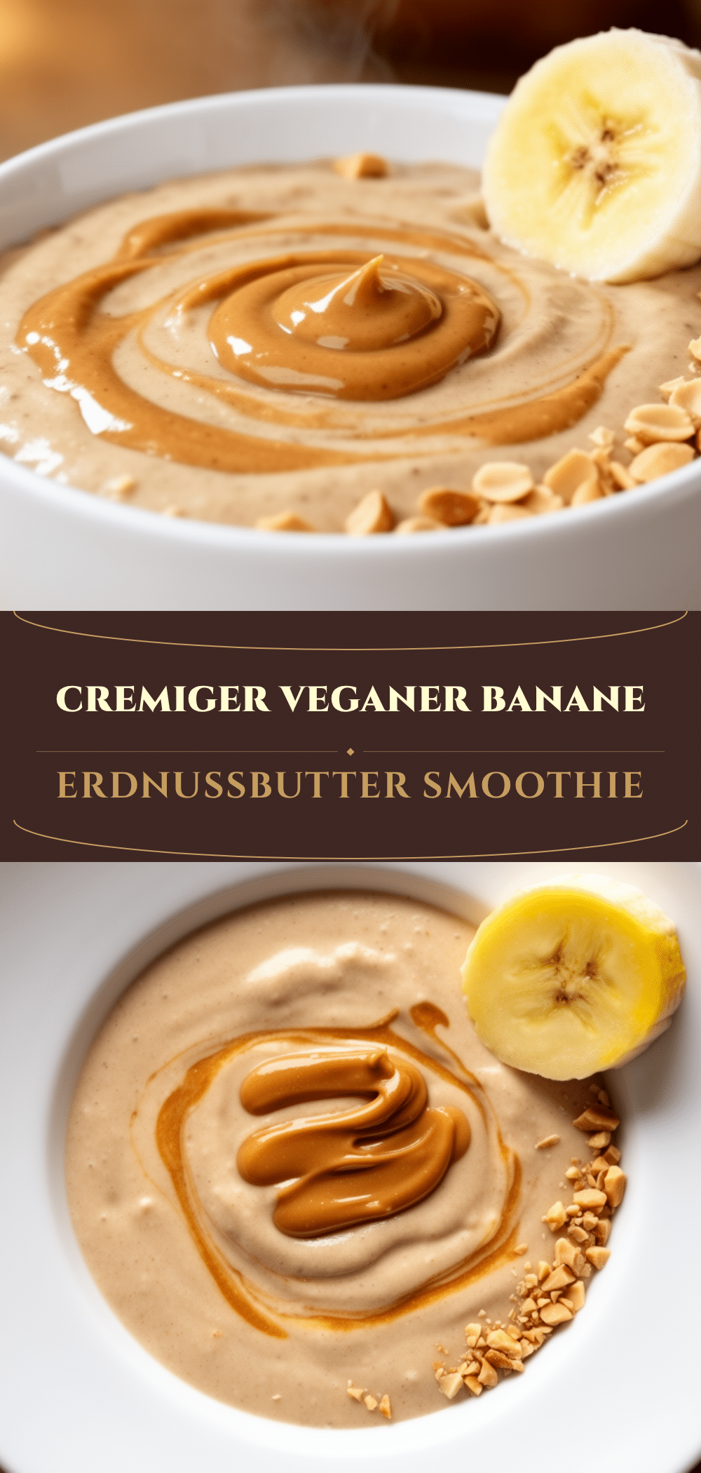 Cremiger Veganer Bananen-Smoothie mit Erdnussbutter: 5 Min. 5 cremiger veganer Bananen-Smoothie mit Erdnussbutter recipe