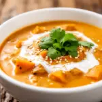 cremiges Kürbis-Curry mit Kokosmilch - featured image
