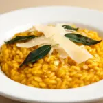 Cremiges Kürbisrisotto mit Salbei - featured image