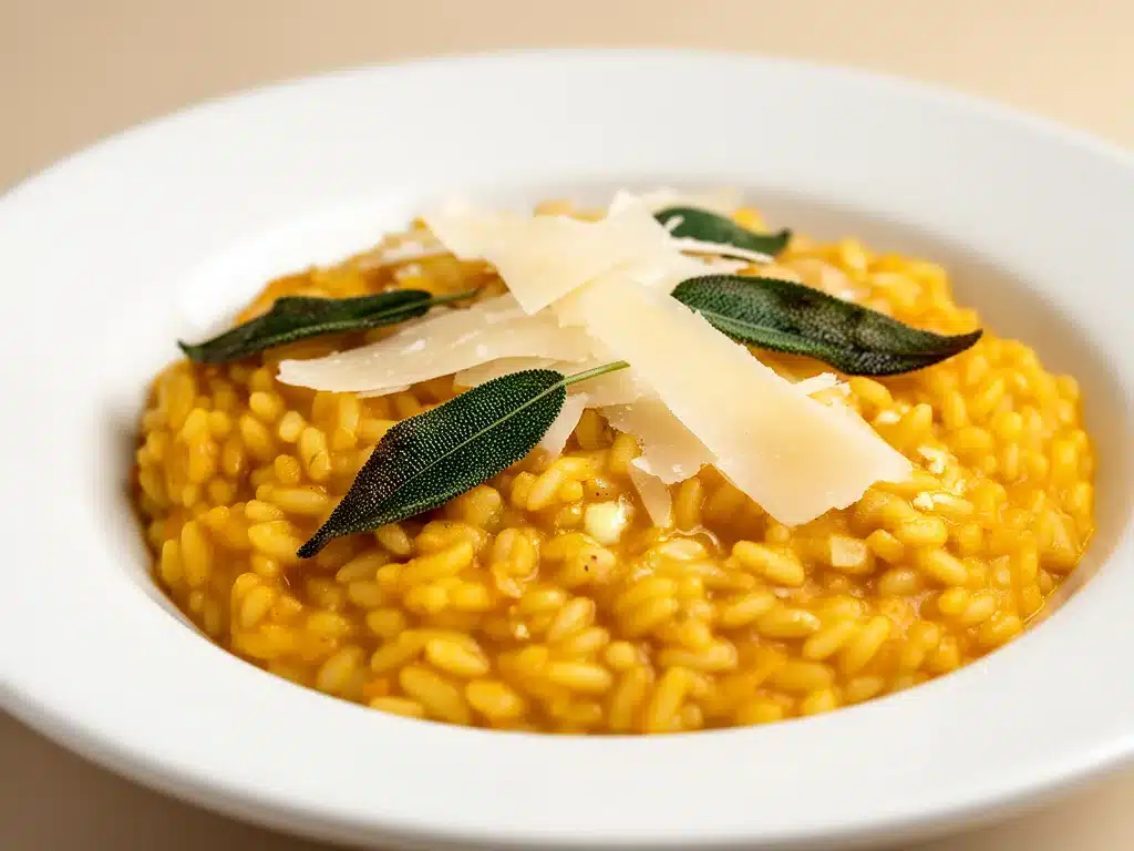 Cremiges Kürbisrisotto mit Salbei - featured image